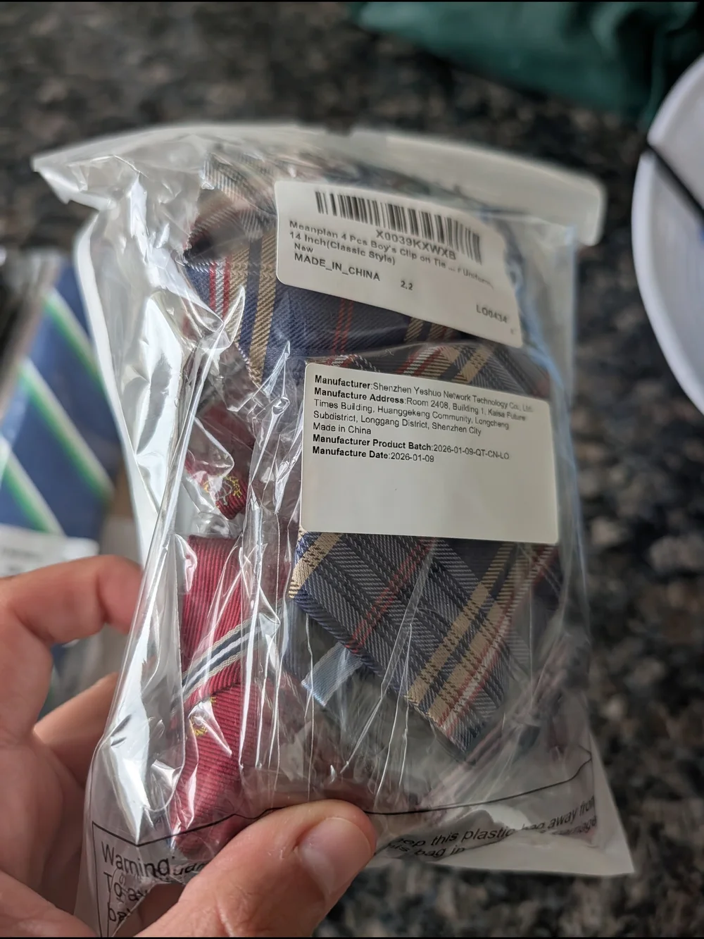 Boys Adjustable Ties - Green, Dino, Blue, Striped